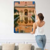 Hall of the Ambassadors Alhambra Granada by Joaquín Sorolla canvas print, displayed on a wall