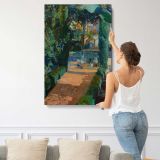 Court of the Dances Alcazar Seville by Joaquín Sorolla canvas print, displayed on a wall