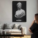 Bust of Faith Sculpture by Hiram Powers canvas print, room display