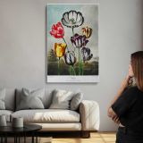 Tulips from The Temple of Flora by Robert John Thornton canvas print, room display