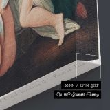 Flora Aesculapius Ceres and Cupid Honouring Linnaeus by Robert John Thornton canvas print, canvas edge detail