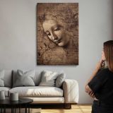 La Scapigliata by Leonardo da Vinci canvas print, room display