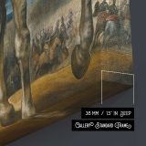 Equestrian Portrait of the Duke of Lerma by Peter Paul Rubens canvas print, canvas edge detail