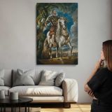 Equestrian Portrait of the Duke of Lerma by Peter Paul Rubens canvas print, room display