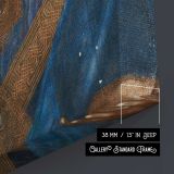 Salvator Mundi by Leonardo da Vinci canvas print, canvas edge detail