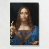 Salvator Mundi by Leonardo da Vinci canvas print, front view