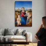 Madonna and Child with the Infant Saint John by Raphael canvas print, room display