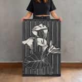 Aronskelken Calla Lilies by Samuel Jessurun de Mesquita canvas print, held for scale