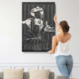 Aronskelken Calla Lilies by Samuel Jessurun de Mesquita canvas print, displayed on a wall