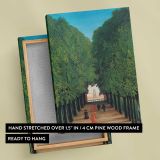 The Avenue in Saint-Cloud Park by Henri Rousseau canvas print, front and back view