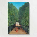 The Avenue in Saint-Cloud Park by Henri Rousseau canvas print, front view