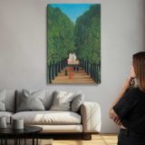 The Avenue in Saint-Cloud Park by Henri Rousseau canvas print, room display