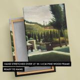 Toll Gate The Customs Post by Henri Rousseau canvas print, front and back view