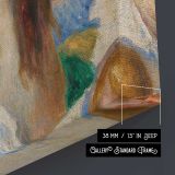 Study of Heads by Pierre-Auguste Renoir canvas print, canvas edge detail