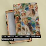 Study of Heads by Pierre-Auguste Renoir canvas print, front and back view