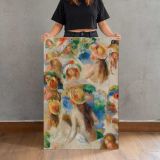 Study of Heads by Pierre-Auguste Renoir canvas print, held for scale