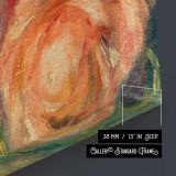 Bouquet of Roses by Pierre-Auguste Renoir canvas print, canvas edge detail