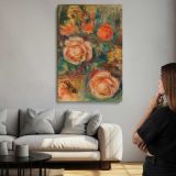 Bouquet of Roses by Pierre-Auguste Renoir canvas print, room display