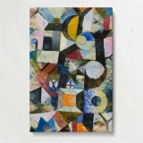 Composition with the Yellow Half-Moon and the Y by Paul Klee canvas print, front view
