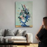 Rococo Vase with Flowers by Paul Cézanne canvas print, room display