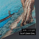 Mount Fuji from Lake Yamanaka by Hiroaki Takahashi canvas print, canvas edge detail