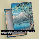 Mount Fuji from Lake Yamanaka by Hiroaki Takahashi canvas print, front and back view