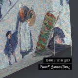 Quai Saint-Michel and Notre-Dame by Maximilien Luce canvas print, canvas edge detail