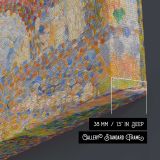 La Tour Eiffel by Georges Seurat canvas print, canvas edge detail