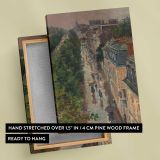 Paris Street Scene by Maximilien Luce canvas print, front and back view