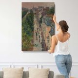 Paris Street Scene by Maximilien Luce canvas print, displayed on a wall