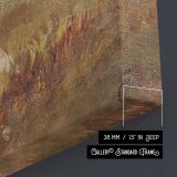 Woods in Autumn by Frederic Edwin Church canvas print, canvas edge detail