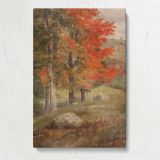 Woods in Autumn by Frederic Edwin Church canvas print, front view