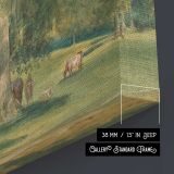Large Tree in a Summer Landscape with a Horse canvas print, canvas edge detail