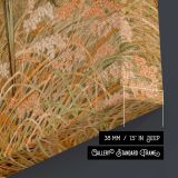 Sarus Crane in a Rice Field canvas print, canvas edge detail
