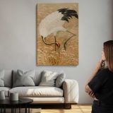 Sarus Crane in a Rice Field canvas print, room display