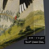 Rose-Breasted Grosbeaks canvas print, canvas edge detail