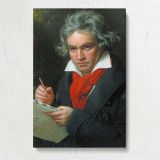 Beethoven Portrait canvas print, front view