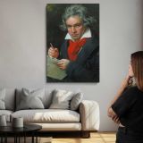 Beethoven Portrait canvas print, room display
