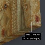 Portrait of Queen Elizabeth I canvas print, canvas edge detail