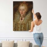 Portrait of Queen Elizabeth I canvas print, displayed on a wall