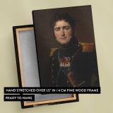Comte Henri-Amedee-Mercure de Turenne d'Aynac canvas print, front and back view