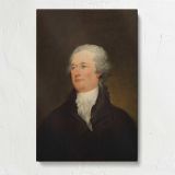 Alexander Hamilton Portrait canvas print, front view