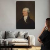 Alexander Hamilton Portrait canvas print, room display
