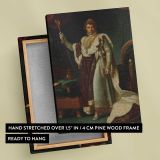 Emperor Napoleon I in Coronation Robes canvas print, front and back view