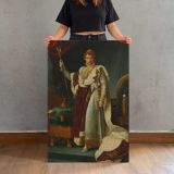 Emperor Napoleon I in Coronation Robes canvas print, held for scale