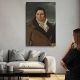 Joseph-Antoine Moltedo Portrait canvas print, room display