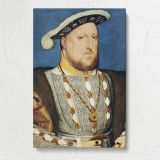 Portrait of Henry VIII of England canvas print, front view