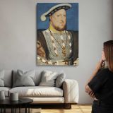 Portrait of Henry VIII of England canvas print, room display