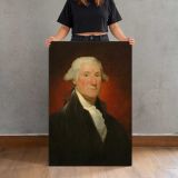 George Washington Vaughan Portrait canvas print, held for scale