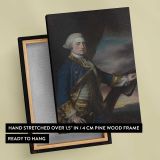 Admiral Harry Paulet Duke of Bolton canvas print, front and back view